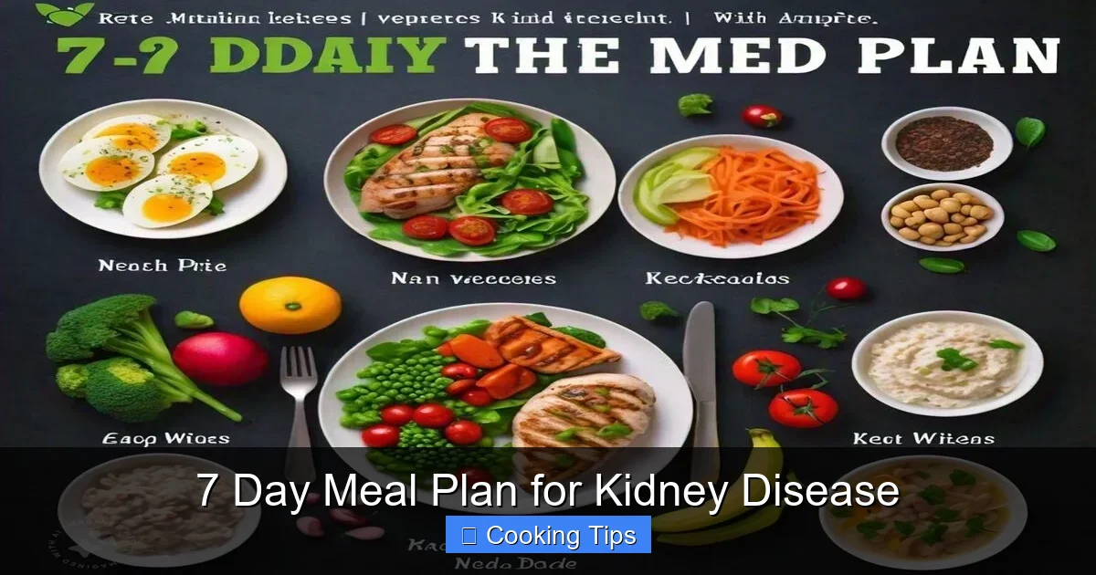 7 Day Meal Plan for Kidney Disease