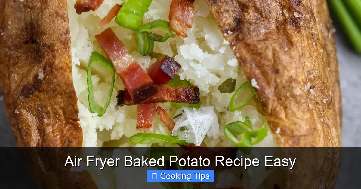 Air Fryer Baked Potato Recipe Easy