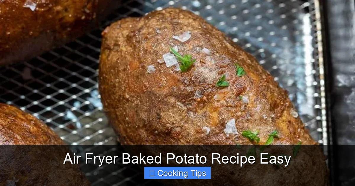 Air Fryer Baked Potato Recipe Easy
