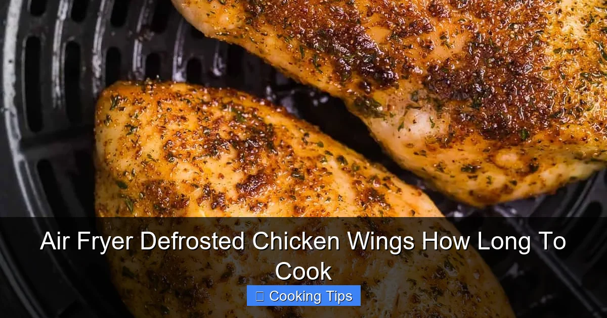 Air Fryer Defrosted Chicken Wings How Long To Cook