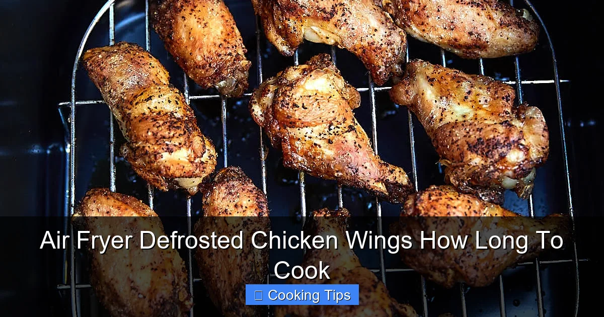 Air Fryer Defrosted Chicken Wings How Long To Cook