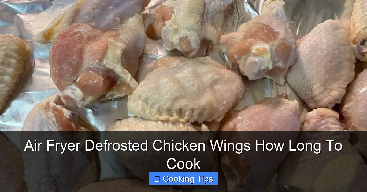Air Fryer Defrosted Chicken Wings How Long To Cook