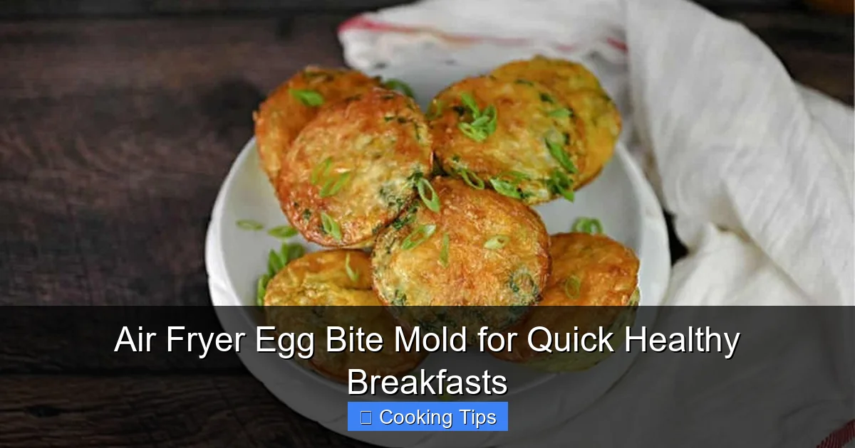 Air Fryer Egg Bite Mold for Quick Healthy Breakfasts