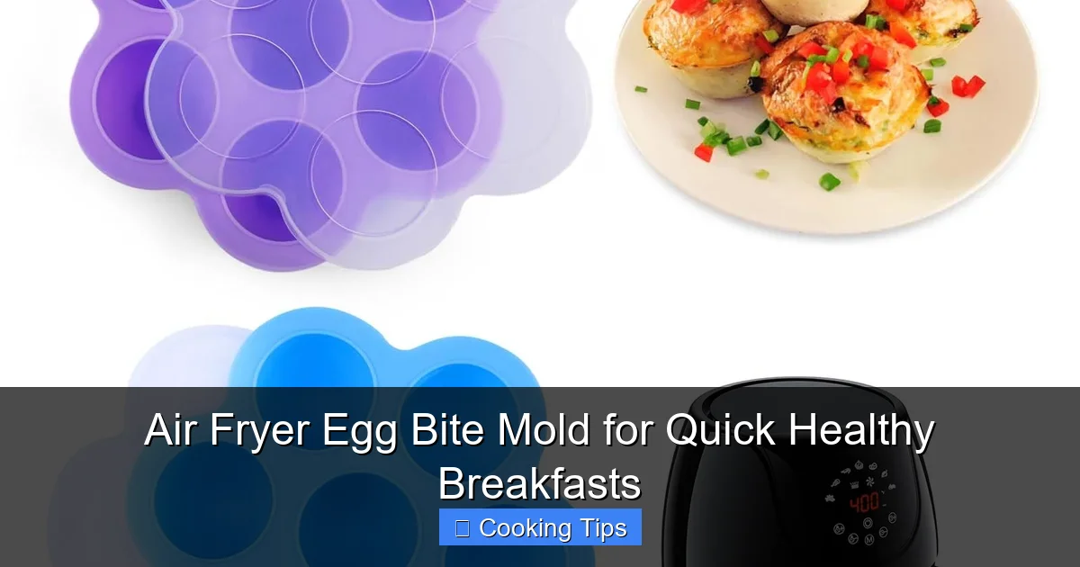 Air Fryer Egg Bite Mold for Quick Healthy Breakfasts