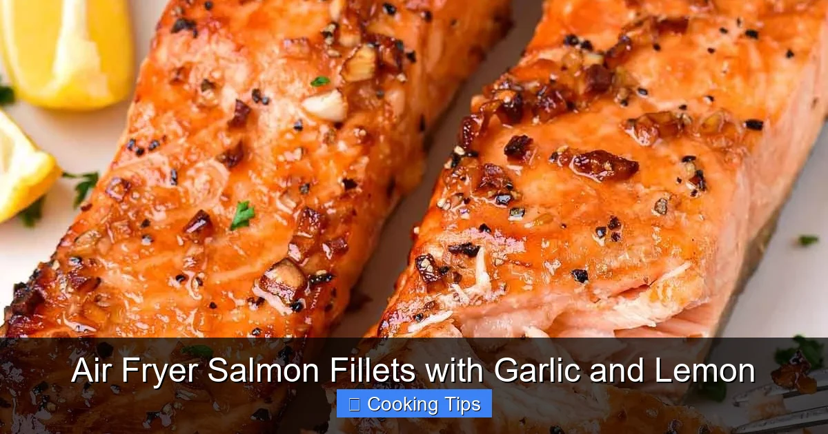 Air Fryer Salmon Fillets with Garlic and Lemon