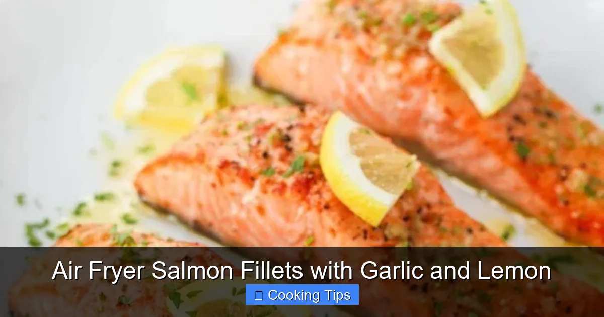 Air Fryer Salmon Fillets with Garlic and Lemon