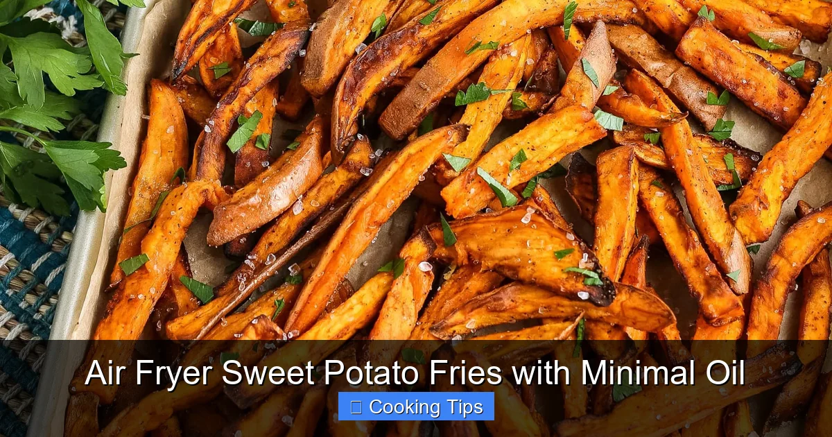 Air Fryer Sweet Potato Fries with Minimal Oil