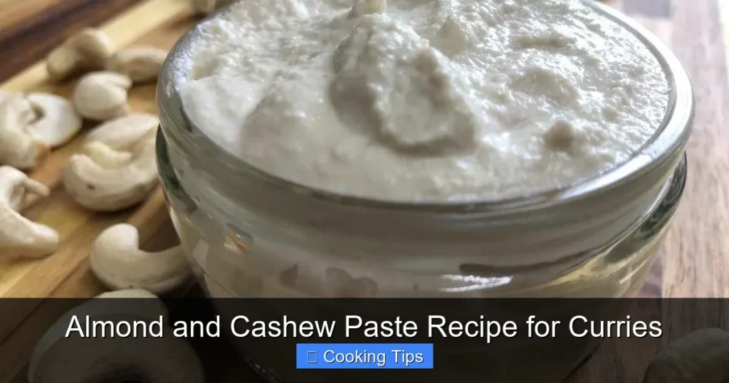 Almond and Cashew Paste Recipe for Curries