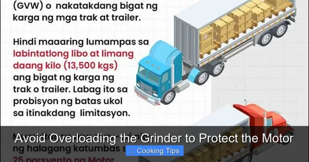 Avoid Overloading the Grinder to Protect the Motor