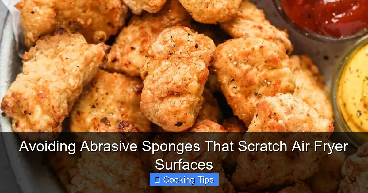 Avoiding Abrasive Sponges That Scratch Air Fryer Surfaces