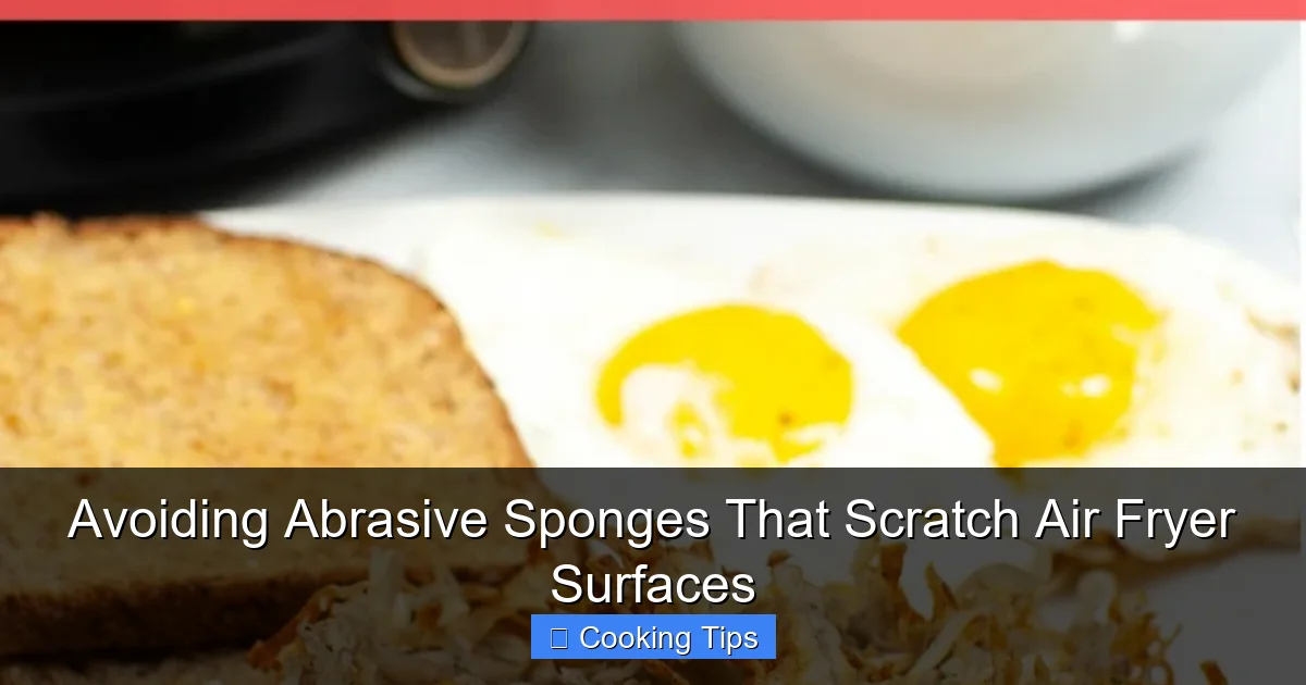 Avoiding Abrasive Sponges That Scratch Air Fryer Surfaces