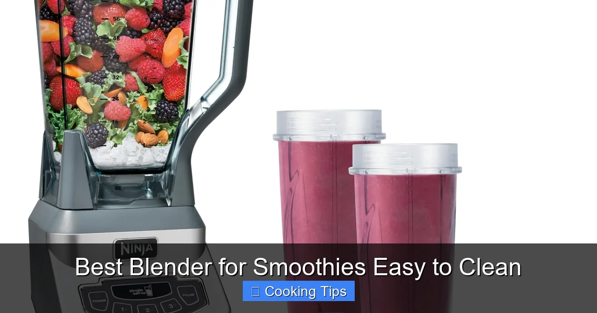 Best Blender for Smoothies Easy to Clean