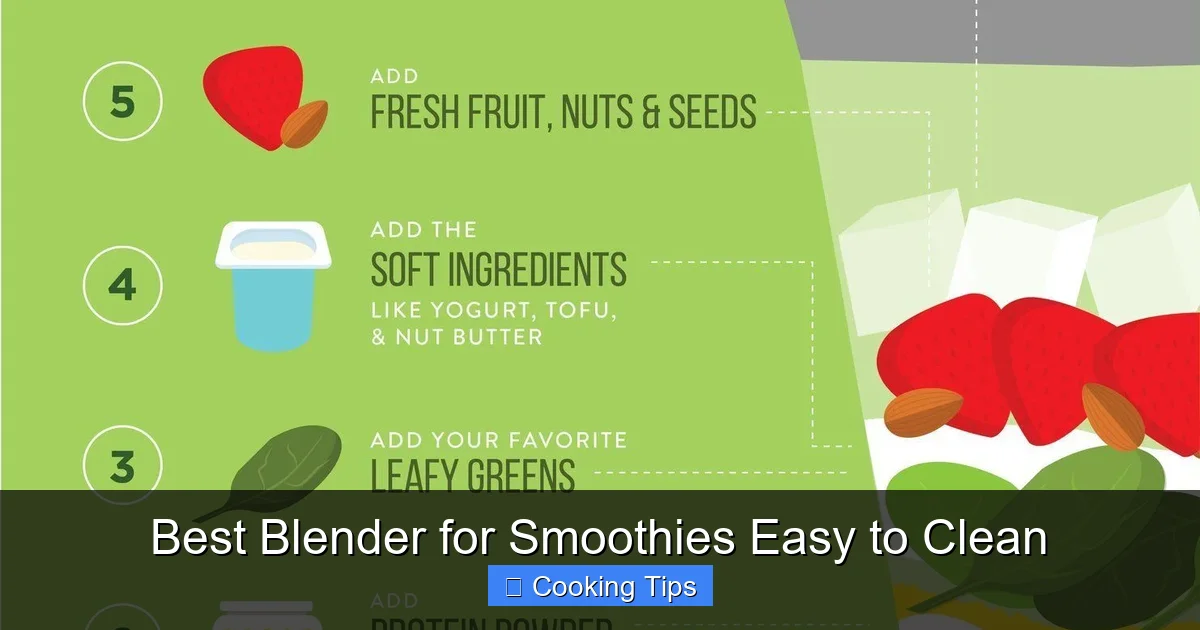 Best Blender for Smoothies Easy to Clean