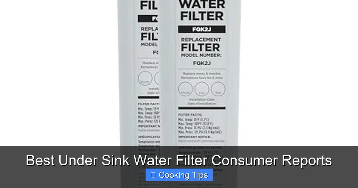 Best Under Sink Water Filter Consumer Reports