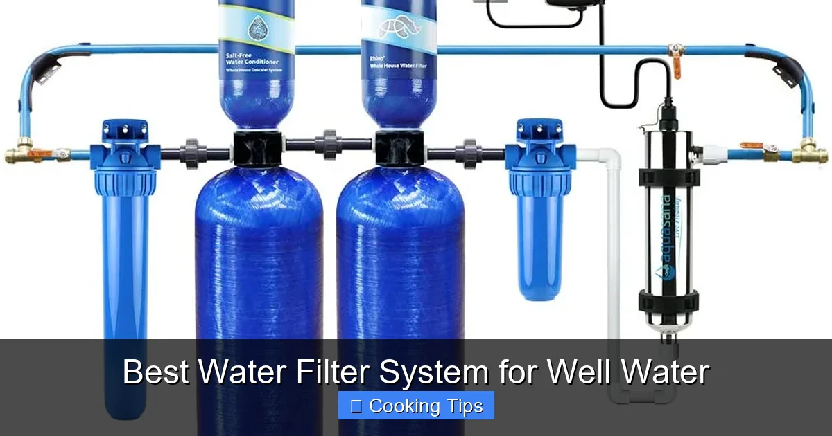 Best Water Filter System for Well Water