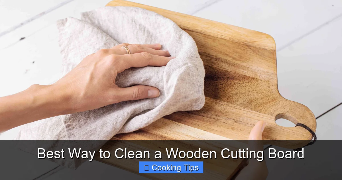 Best Way to Clean a Wooden Cutting Board