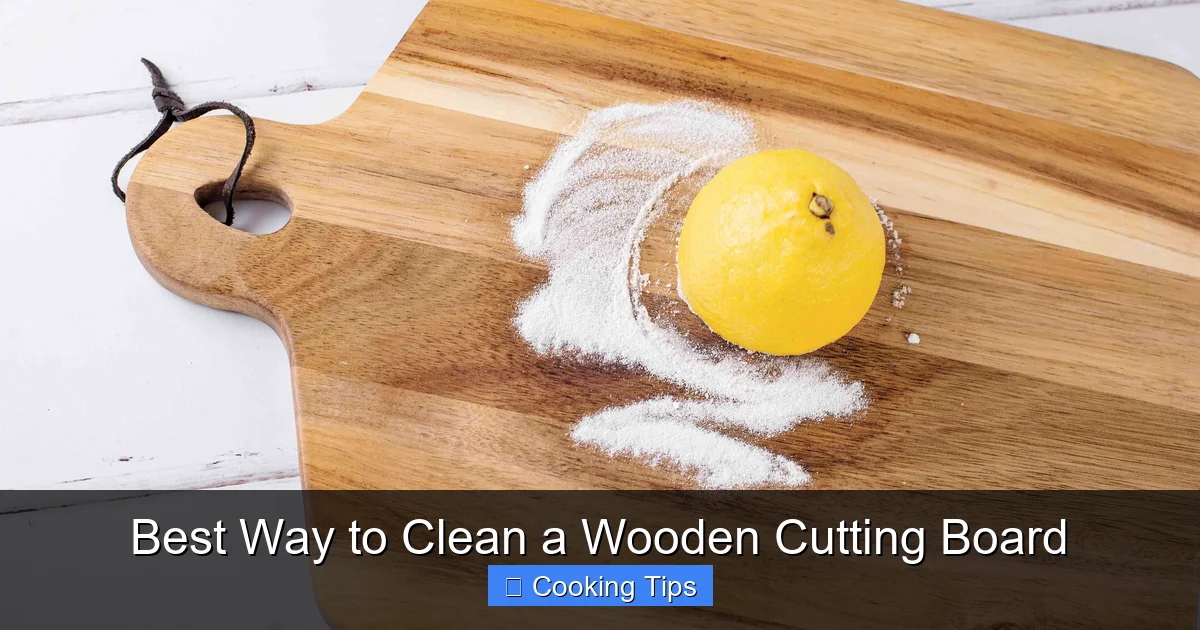 Best Way to Clean a Wooden Cutting Board