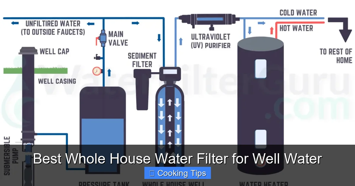 Best Whole House Water Filter for Well Water