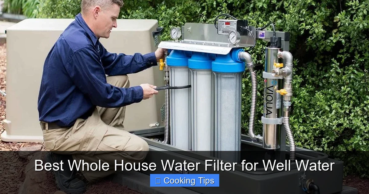 Best Whole House Water Filter for Well Water