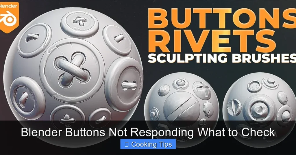 Blender Buttons Not Responding What to Check