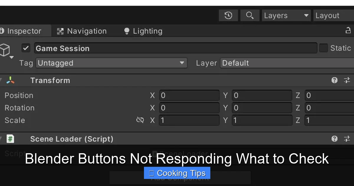 Blender Buttons Not Responding What to Check