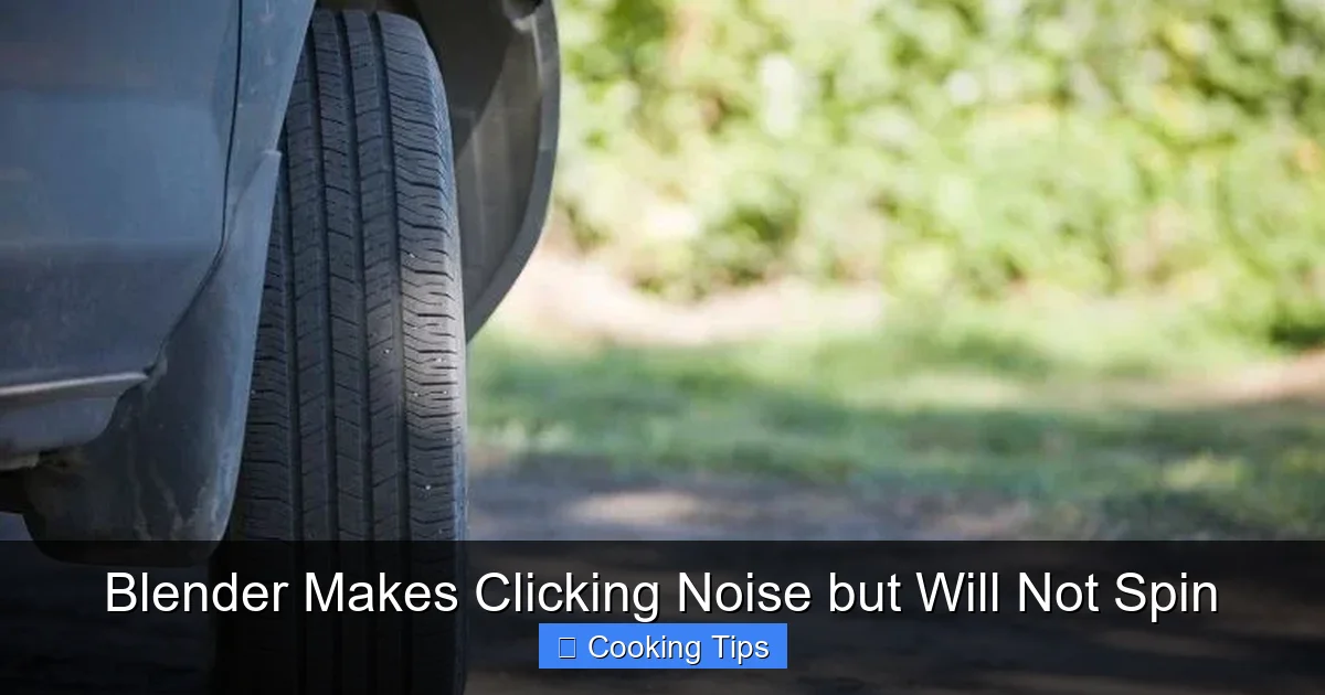 Blender Makes Clicking Noise but Will Not Spin