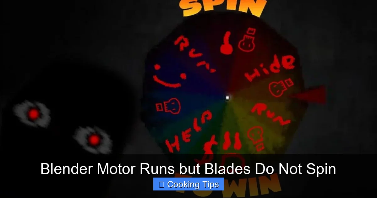 Blender Motor Runs but Blades Do Not Spin