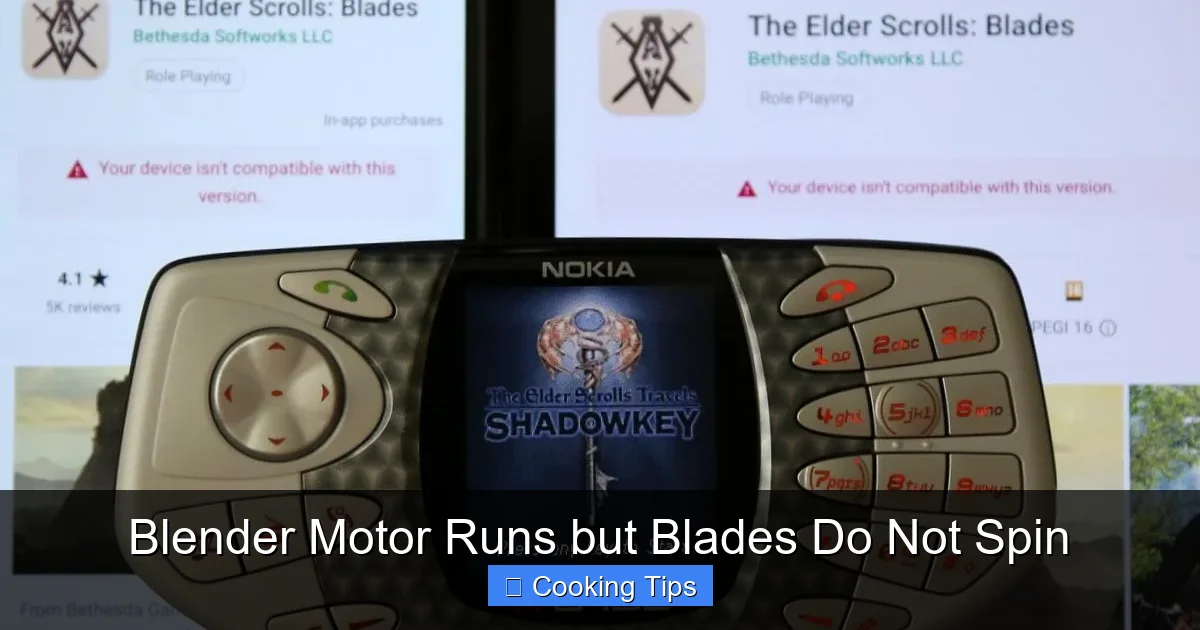 Blender Motor Runs but Blades Do Not Spin