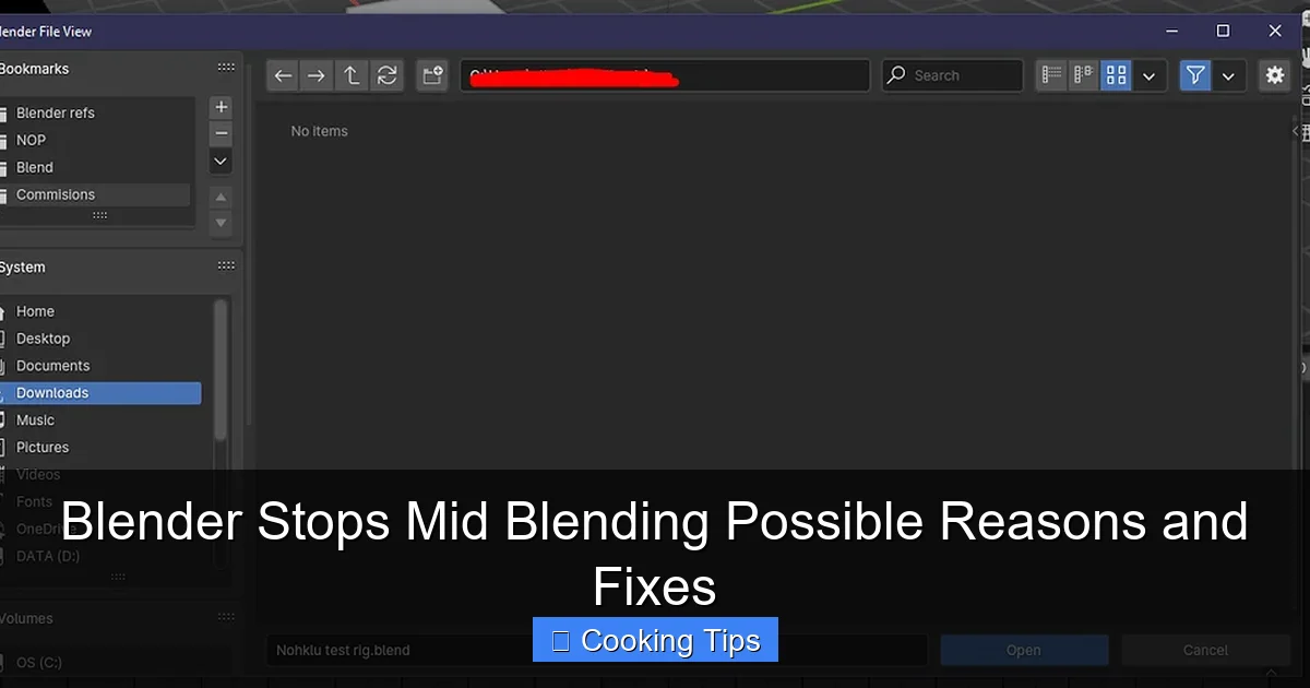 Blender Stops Mid Blending Possible Reasons and Fixes