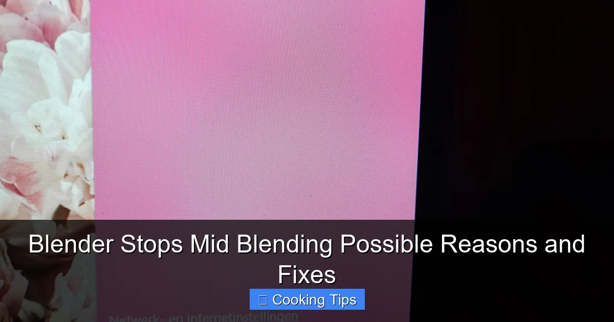 Blender Stops Mid Blending Possible Reasons and Fixes