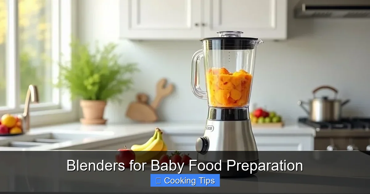 Blenders for Baby Food Preparation