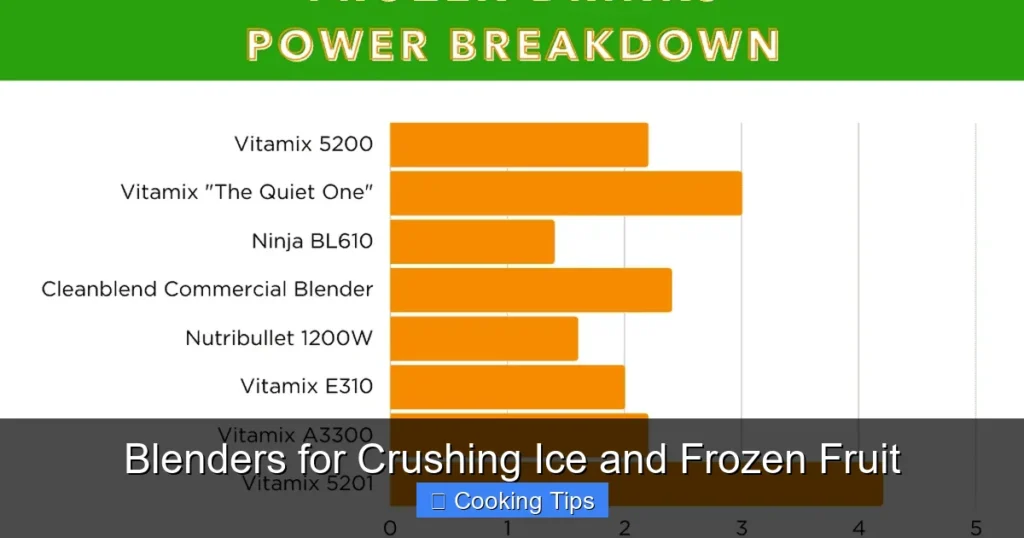 Blenders for Crushing Ice and Frozen Fruit