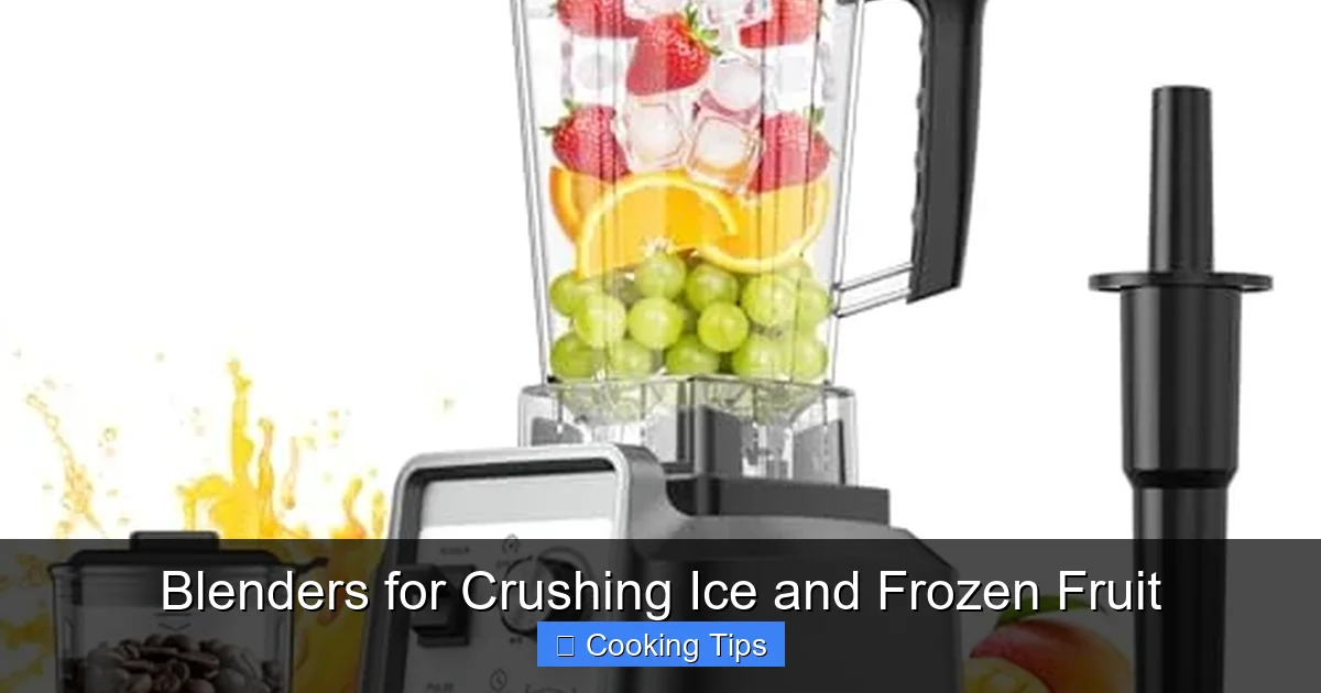 Blenders for Crushing Ice and Frozen Fruit