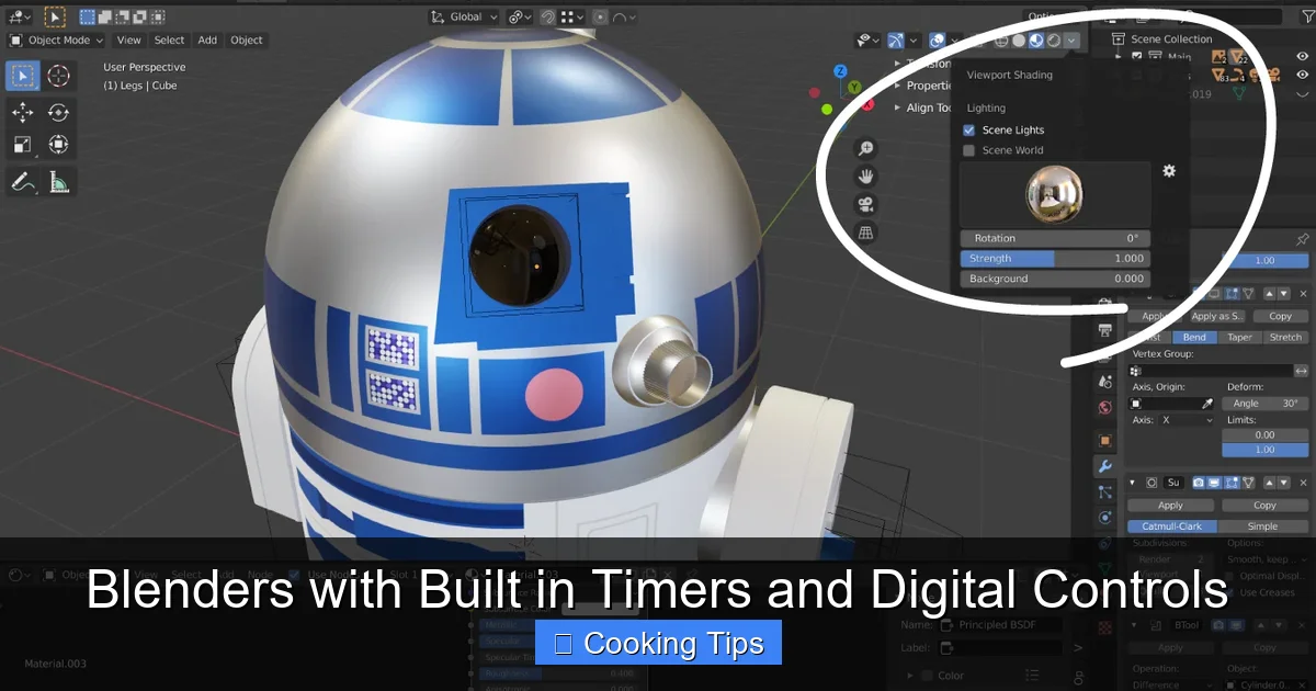 Blenders with Built in Timers and Digital Controls