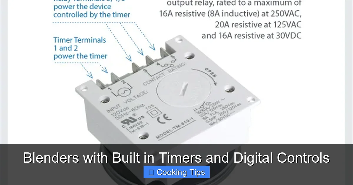 Blenders with Built in Timers and Digital Controls
