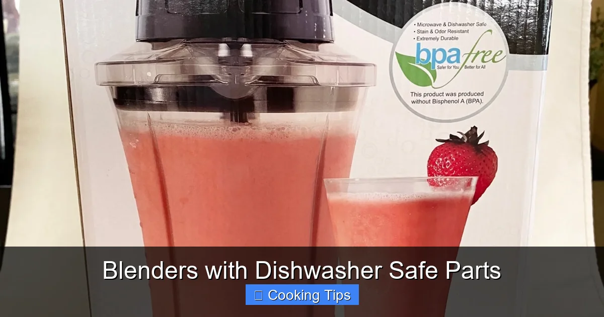 Blenders with Dishwasher Safe Parts