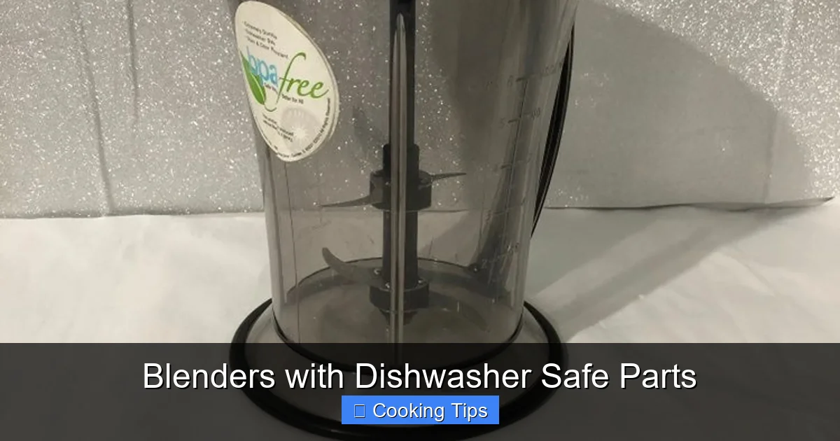 Blenders with Dishwasher Safe Parts