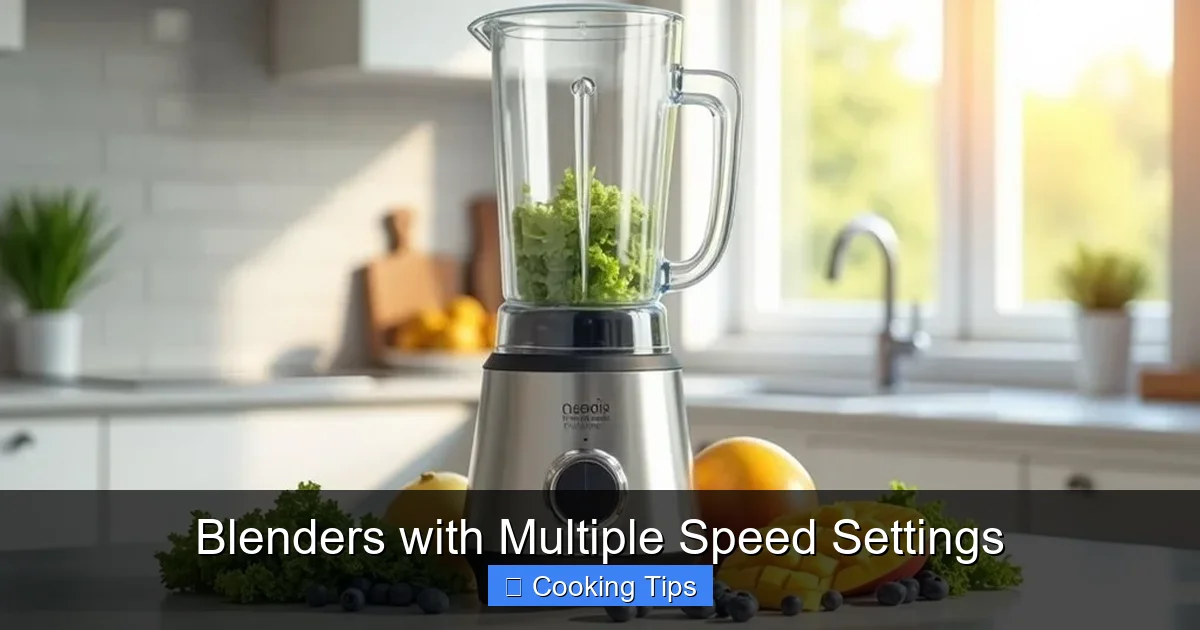 Blenders with Multiple Speed Settings