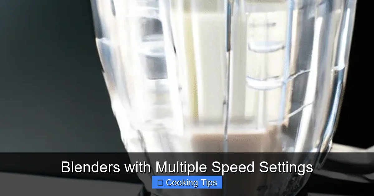 Blenders with Multiple Speed Settings