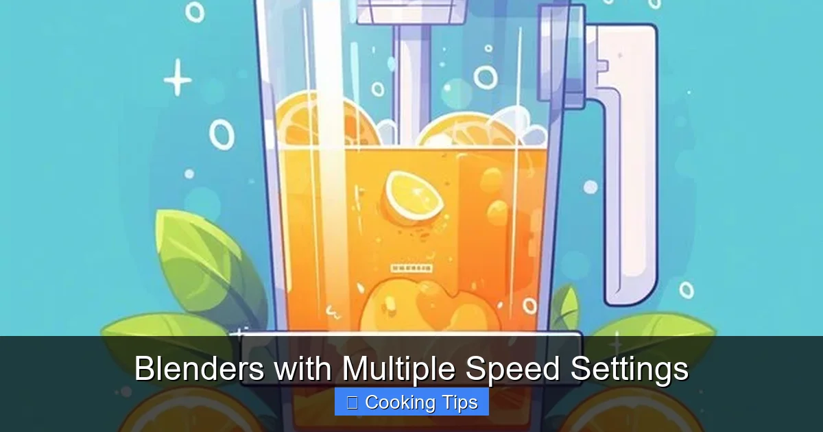 Blenders with Multiple Speed Settings