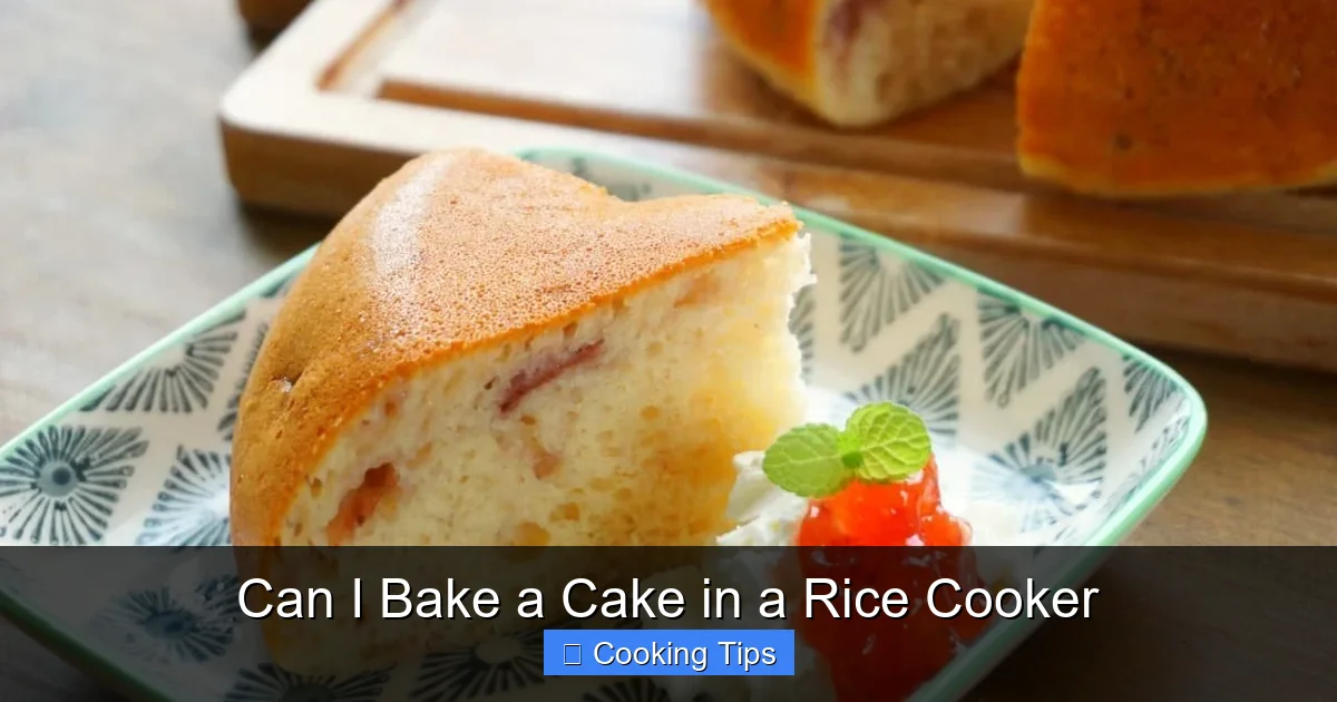 Can I Bake a Cake in a Rice Cooker
