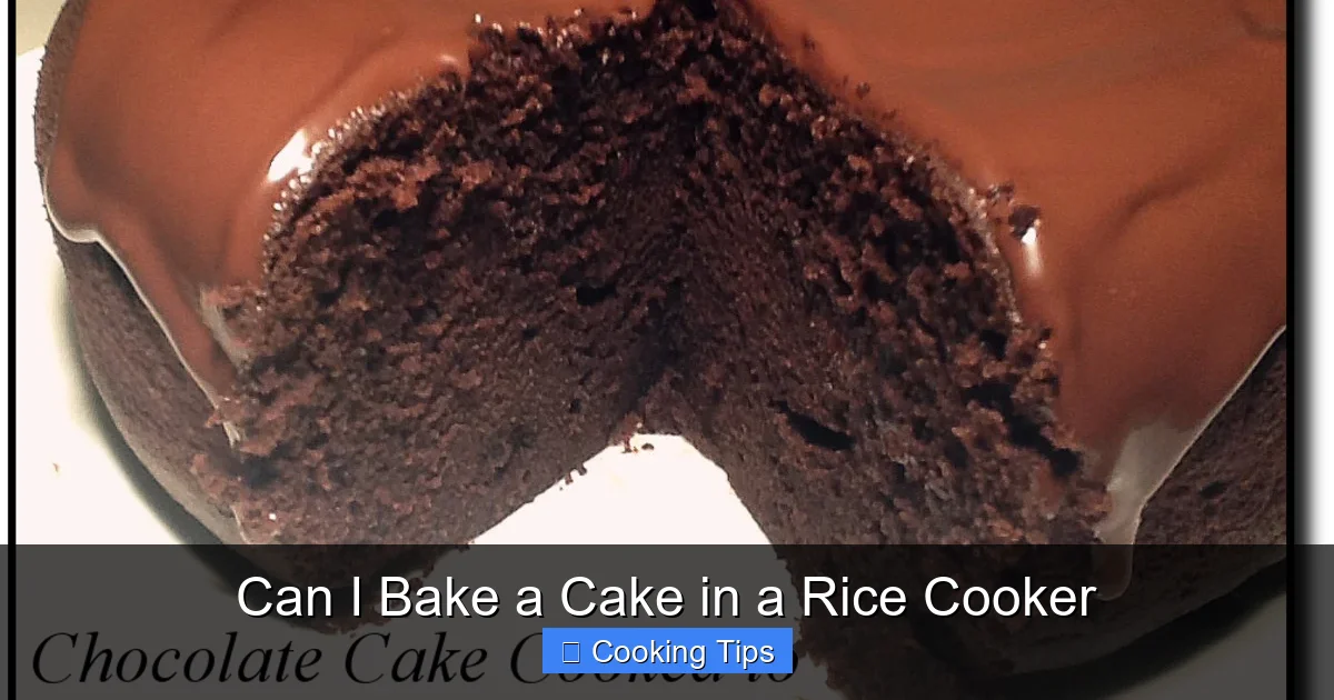 Can I Bake a Cake in a Rice Cooker