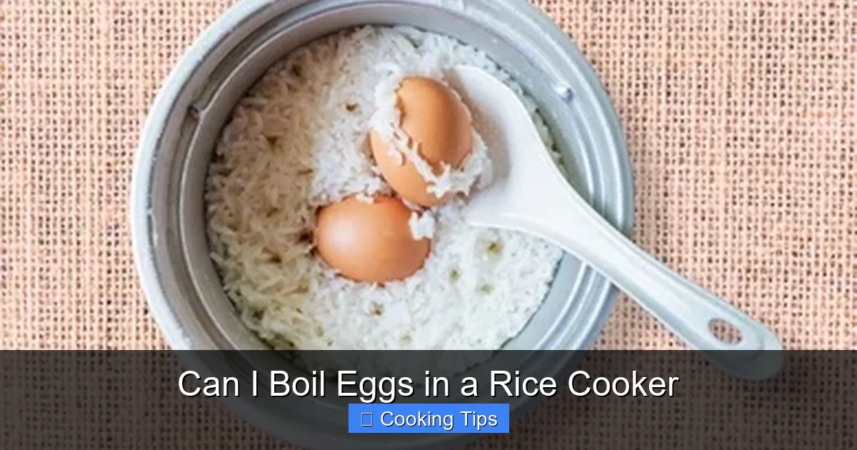 Can I Boil Eggs in a Rice Cooker