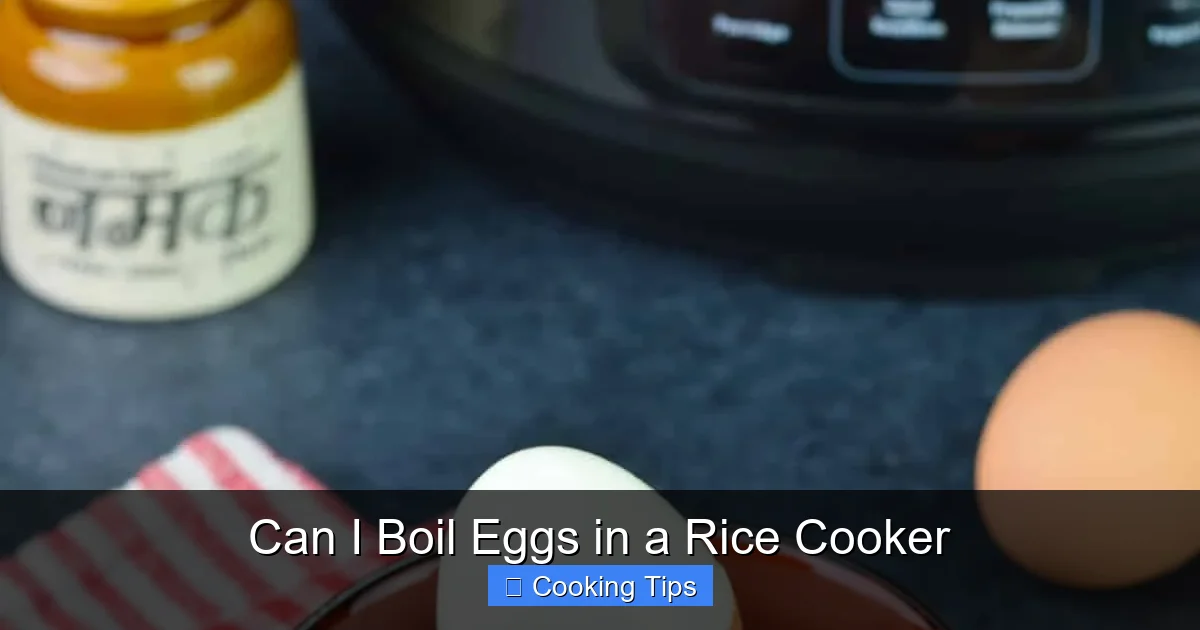 Can I Boil Eggs in a Rice Cooker