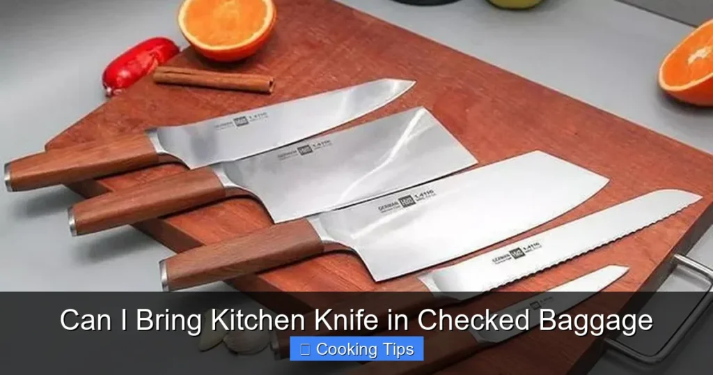 Can I Bring Kitchen Knife in Checked Baggage