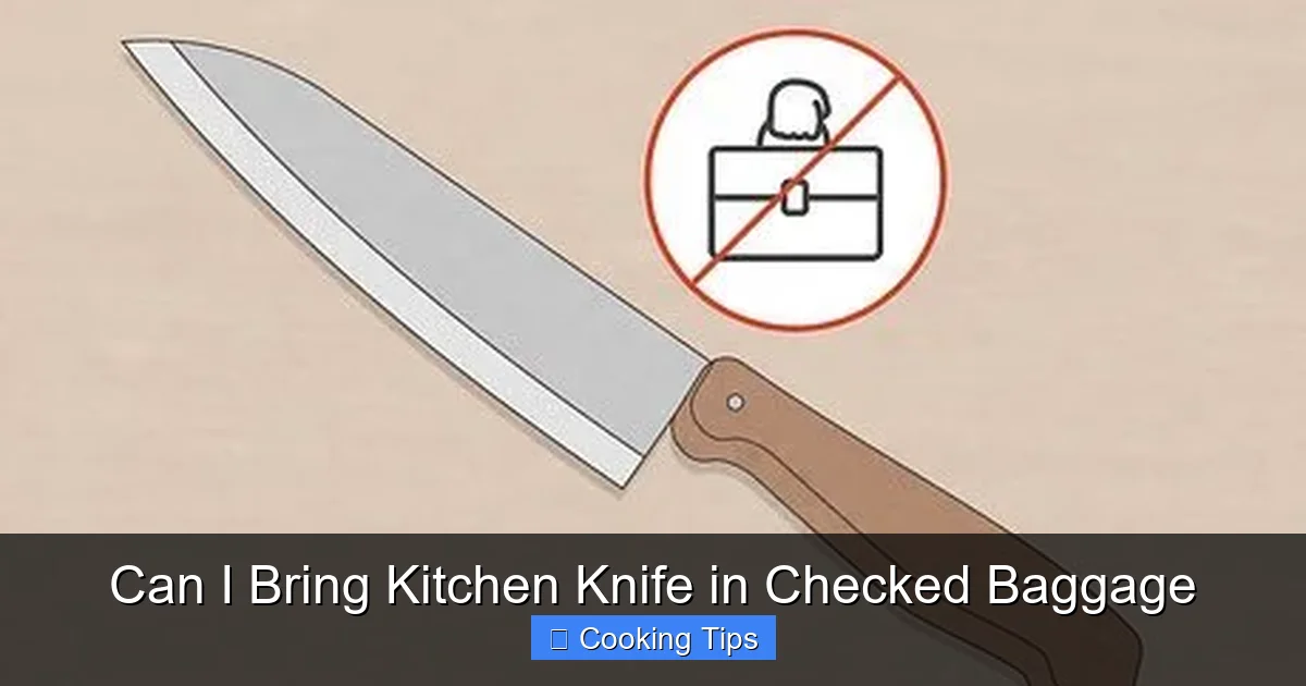 Can I Bring Kitchen Knife in Checked Baggage