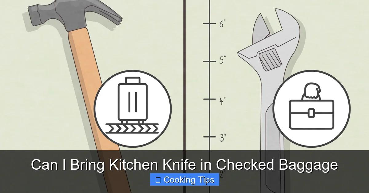 Can I Bring Kitchen Knife in Checked Baggage