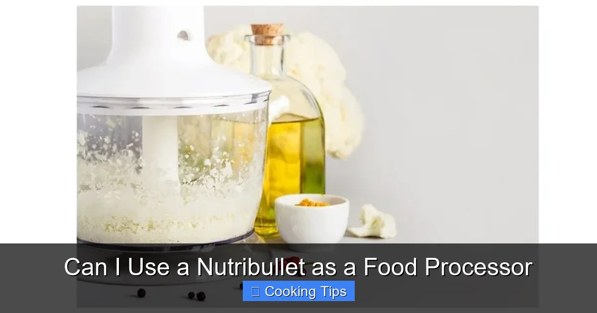 Can I Use a Nutribullet as a Food Processor
