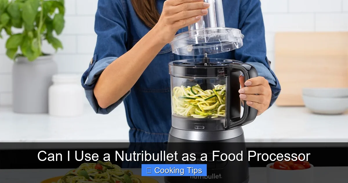 Can I Use a Nutribullet as a Food Processor