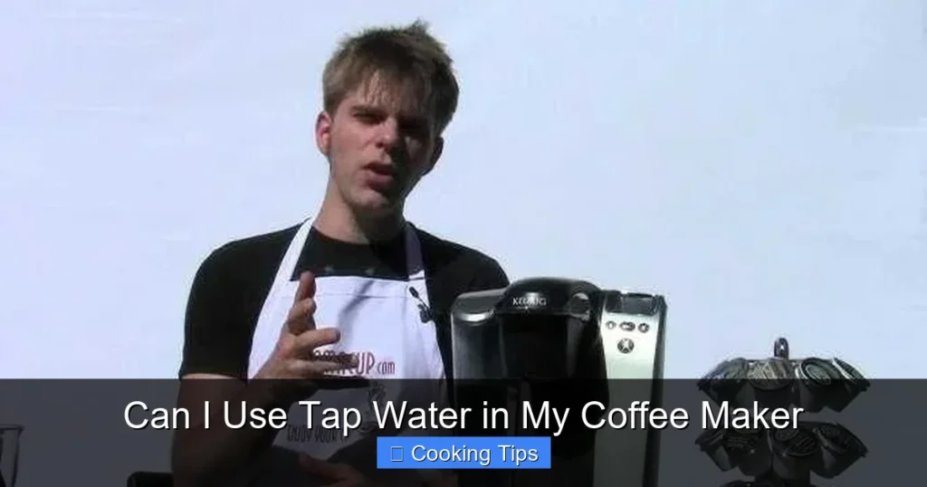 Can I Use Tap Water in My Coffee Maker